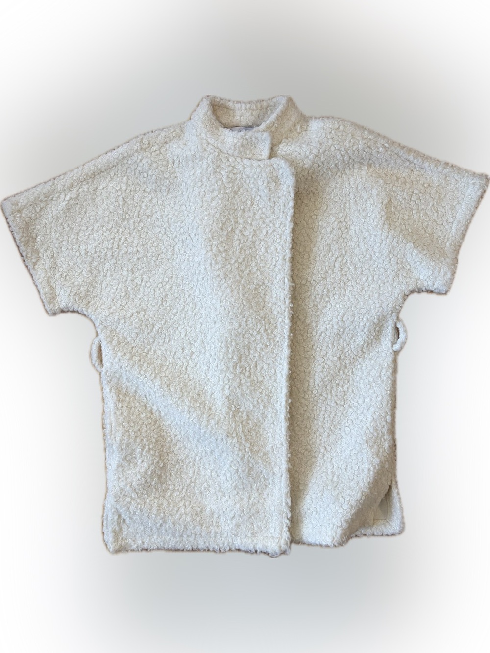 Liz Claiborne Cream Bouclé Cape Jacket